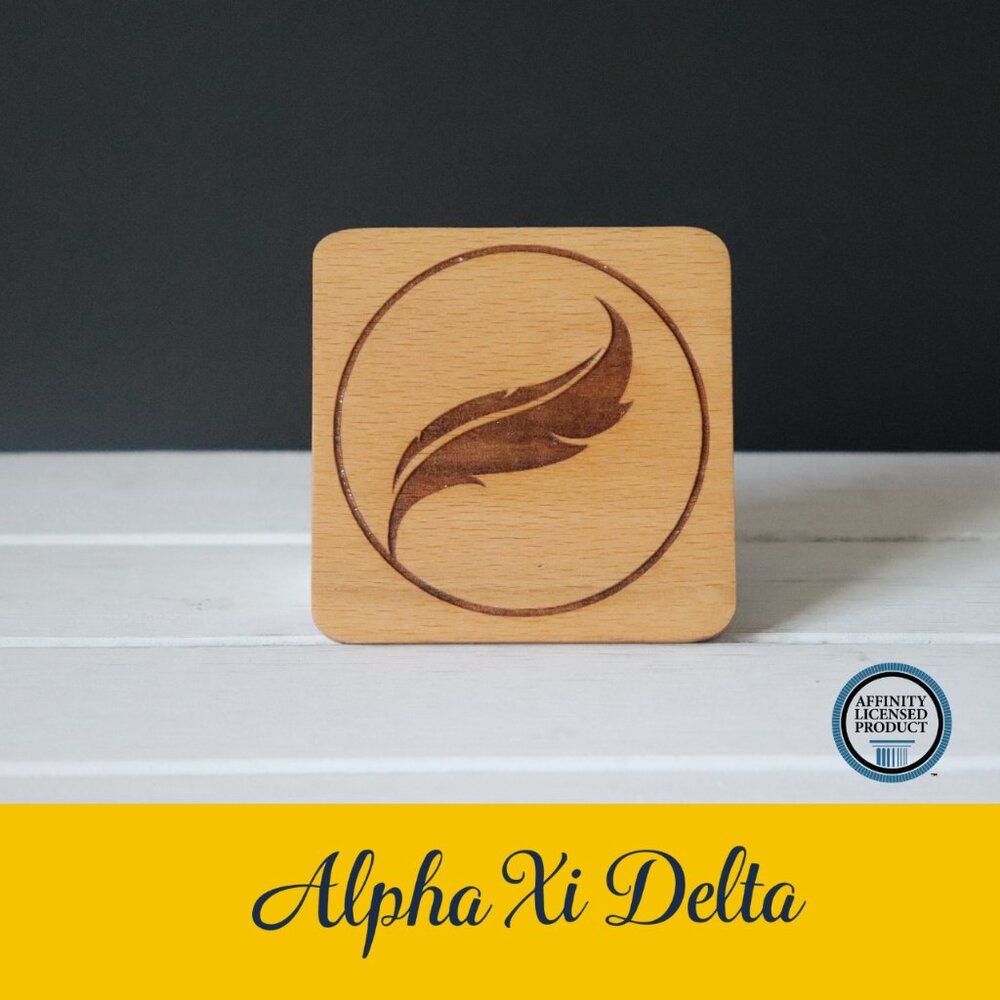 Alpha Xi Delta Quill (Set of 4 Coasters)
